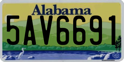 AL license plate 5AV6691