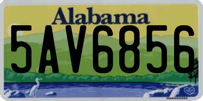 AL license plate 5AV6856