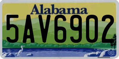 AL license plate 5AV6902