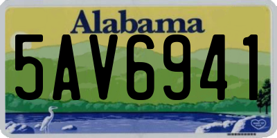 AL license plate 5AV6941