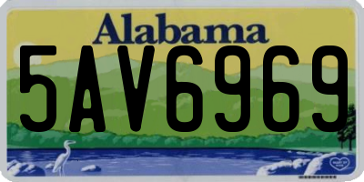AL license plate 5AV6969