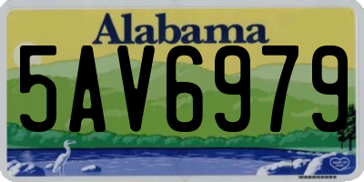 AL license plate 5AV6979