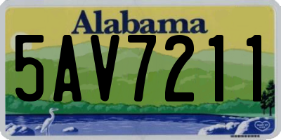 AL license plate 5AV7211