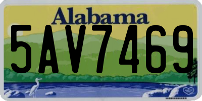 AL license plate 5AV7469