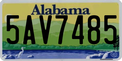AL license plate 5AV7485