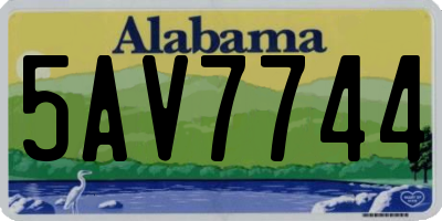 AL license plate 5AV7744