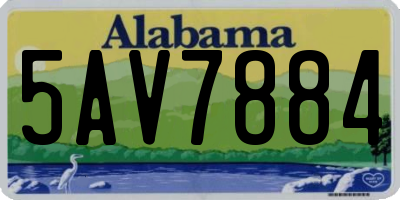 AL license plate 5AV7884