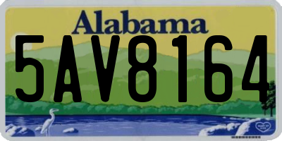AL license plate 5AV8164