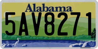 AL license plate 5AV8271