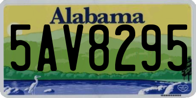AL license plate 5AV8295