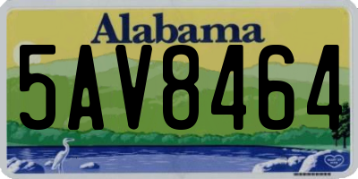 AL license plate 5AV8464