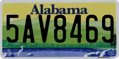 AL license plate 5AV8469
