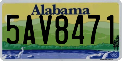 AL license plate 5AV8471