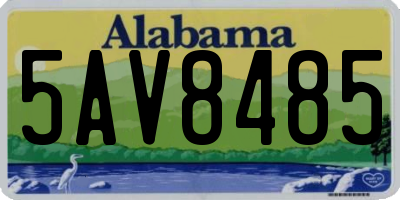 AL license plate 5AV8485