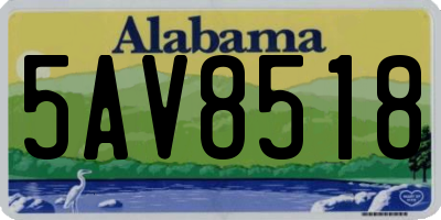 AL license plate 5AV8518