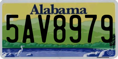 AL license plate 5AV8979