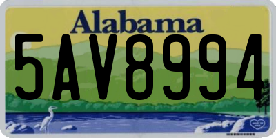 AL license plate 5AV8994