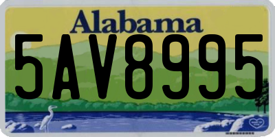 AL license plate 5AV8995