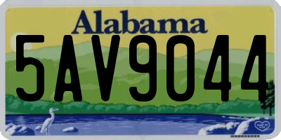 AL license plate 5AV9044
