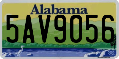 AL license plate 5AV9056