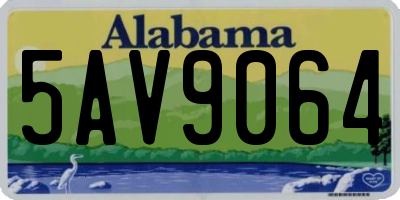 AL license plate 5AV9064