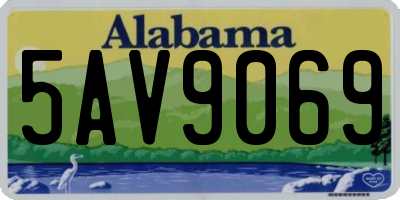 AL license plate 5AV9069