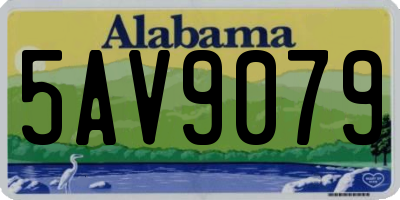 AL license plate 5AV9079