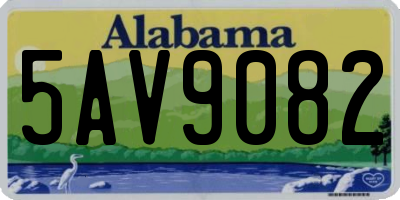 AL license plate 5AV9082