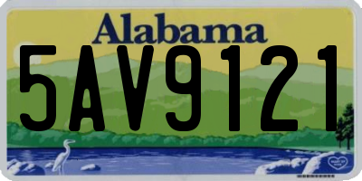 AL license plate 5AV9121