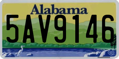 AL license plate 5AV9146