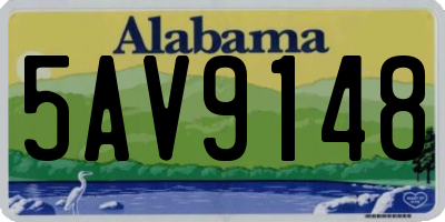 AL license plate 5AV9148