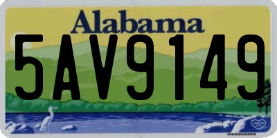 AL license plate 5AV9149