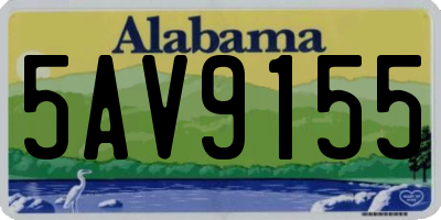 AL license plate 5AV9155