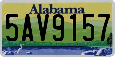 AL license plate 5AV9157