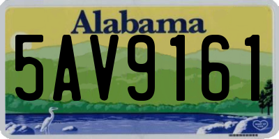 AL license plate 5AV9161