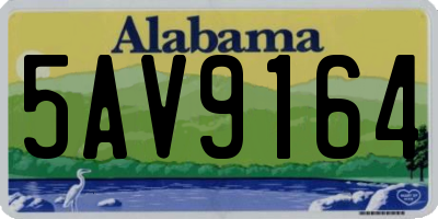AL license plate 5AV9164