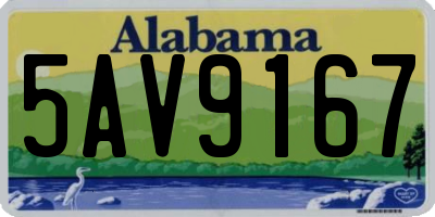 AL license plate 5AV9167