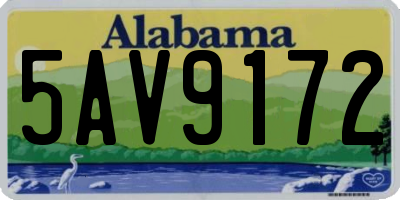 AL license plate 5AV9172