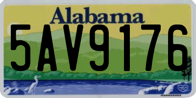 AL license plate 5AV9176
