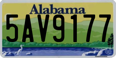 AL license plate 5AV9177