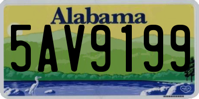 AL license plate 5AV9199