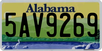 AL license plate 5AV9269