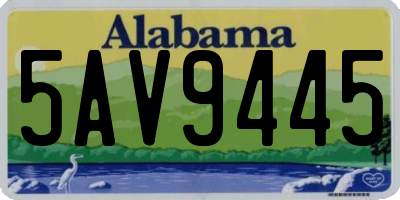 AL license plate 5AV9445