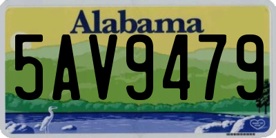 AL license plate 5AV9479