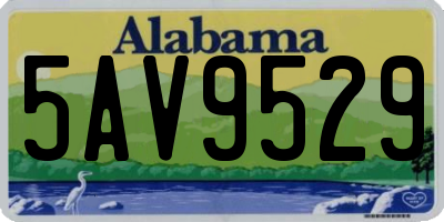 AL license plate 5AV9529