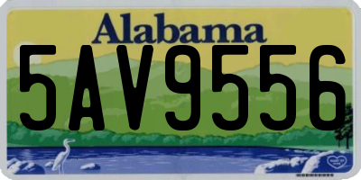 AL license plate 5AV9556