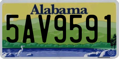 AL license plate 5AV9591