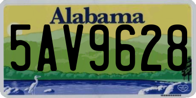 AL license plate 5AV9628