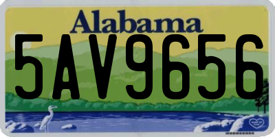 AL license plate 5AV9656
