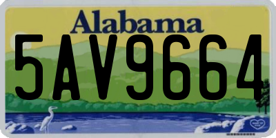 AL license plate 5AV9664